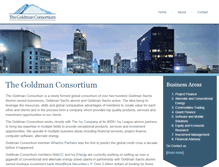 Tablet Screenshot of goldmanconsortium.com